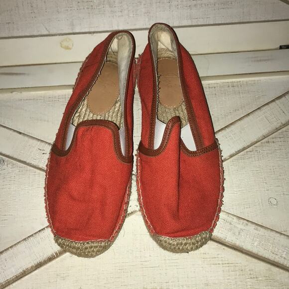 Joie Adrien Fluorescent Coral Espadrille Flats size 6.5 - Picture 4 of 8